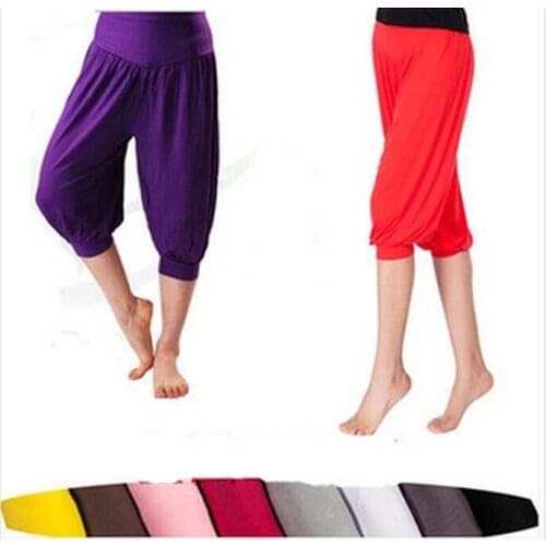 Free shipping new modal yoga pants cuff dance Tai Chi Yoga Fitness pants female sportswear