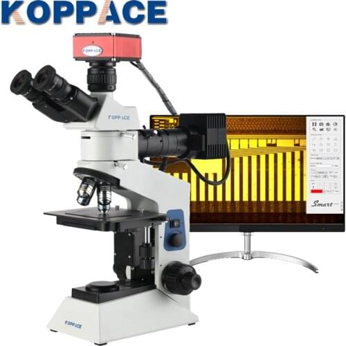KOPPACE 50X-500X 2 Million Pixels Trinocular Metallurgical Microscope HDMI HD Camera It Can Be Measured On The Screen