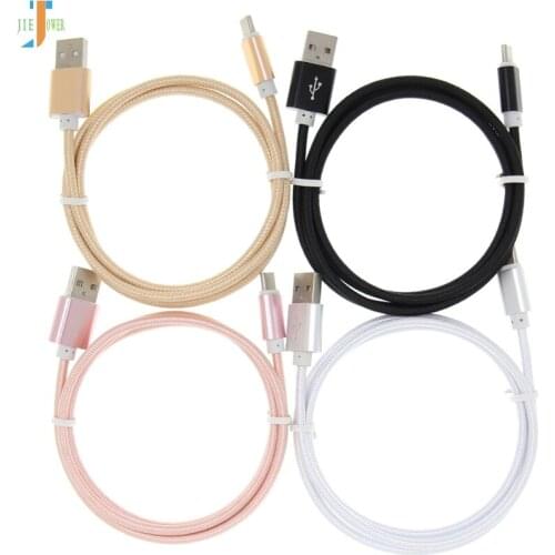 USB Cable Micro USB Type C for IPhone Cable Pure Color Nylon Charger Cable for Huawei HTC Samsung Charger Phone Cable 200pcs/lot