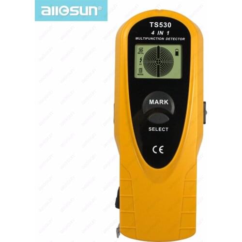 ALL SUN TS530 4 in 1 super detector digital multifunction metal detector AC voltage/stud Spotlight&Groove 2m measure tape inside