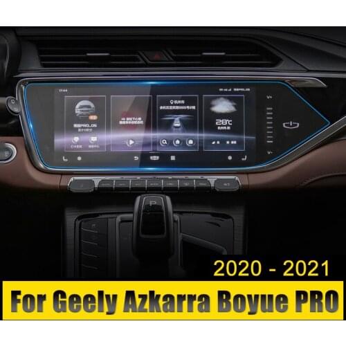 Car Screen Protector Film For Geely Azkarra Boyue PRO 2020 2021Tempered Glass Car Navigation GPS Screen Protective Film Sticker
