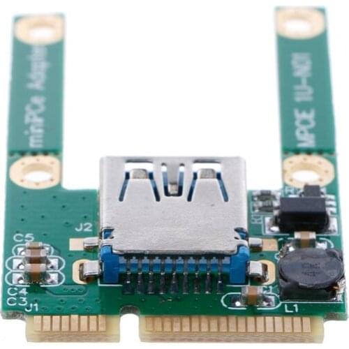 1 Set Mini PCI-E PCI-Express Card To USB 2.0 Male Converter Adapter Card
