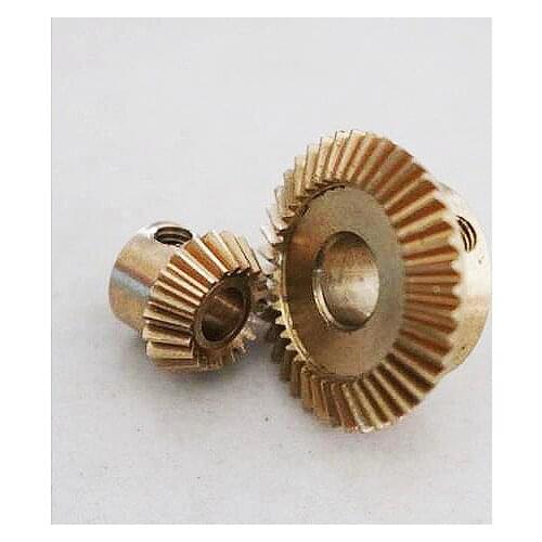 1Sets 0.5M-20/40T(Speed ratio-1:2) Precision Mini Copper Bevel Gear--inner hole:4mm/6mm
