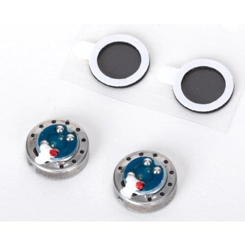 10MM Titanium Membrane In Ear Earphones Speaker Unit 48 Ohm for IE6 IE7 IE8 IE80 DIY 2pcs