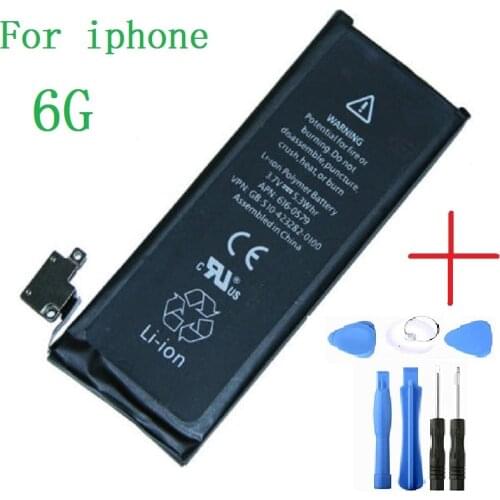 Mobile Phone Battery For iPhone 6 6G Real Capacity 1810mAh 3.8V battery for iphone 6 With Repair Tools Kit