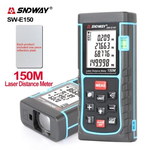 SNDWAY Digital Laser Distance Meter For SW-E120 / E150 Mini Range Finder Digital Laser Distance MeterDistance Measuring Tool