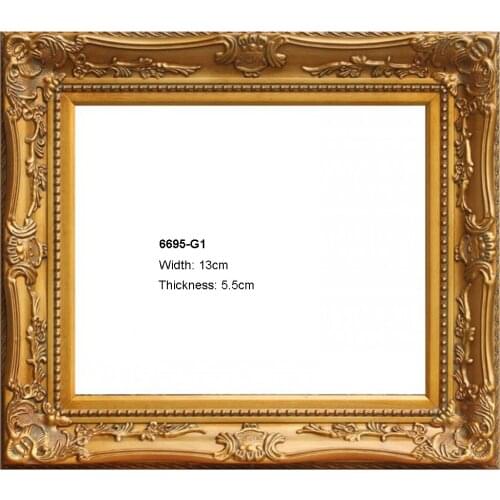 Wooden frame photo wall for oil paintings and canvas prints for home decoration