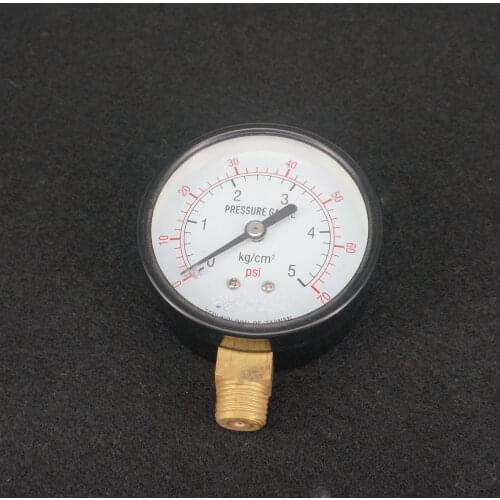Measurement Range 0-70 PSI Air Compressor Pressure Gauge 60mm Face Radial Mount G1/4" Pneumatic Parts