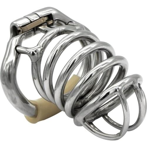 Ergonomic Stainless Steel Stealth Lock Male Chastity Device,Cock Cage, Penis Lock,Cock Ring,Chastity Belt,S050