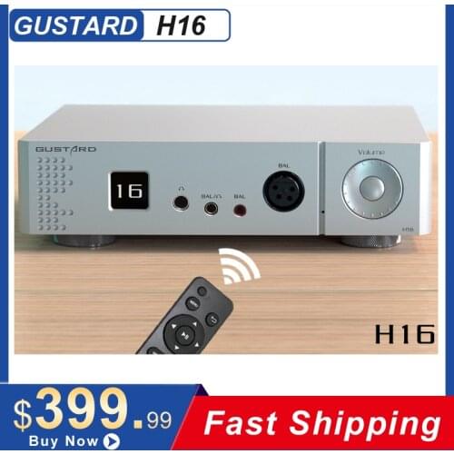 GUSTARD H16 Headphone Amplifier & Preamp High Resolution OLED Display Balanced 3.5mm pro 4.4mm 4pin XLR/ 6.35 SE output