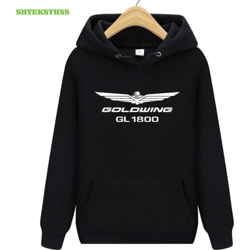 Honda Gold Wing GL1800 Hoodies Mens Retro Tops Motorcycle Hoodie Popular Sports Mens Clothing Regular Sportswear Pullovers