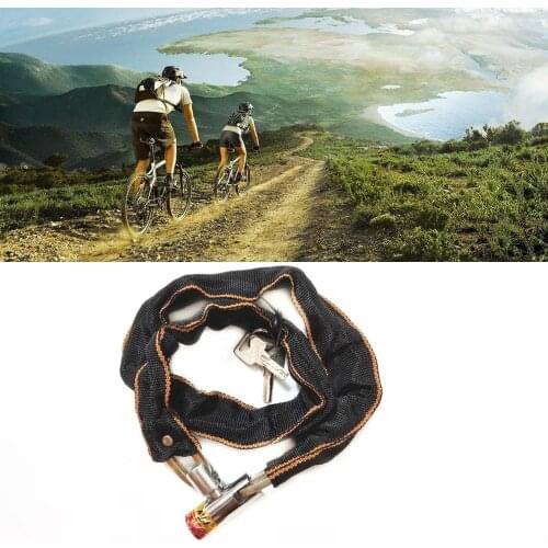 Ishowtienda Heavy Duty 1meter Motorbike Motorcycle Scooter Bike Motor Bicycle Chain Pad Lock High Quality Outdoor Cycling#8