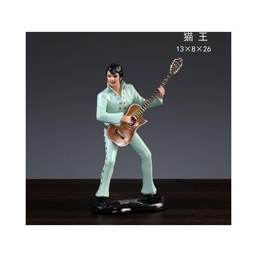 Painted home deco Temple painted Quality Abstract Flute Player Musician Bust Sculpture Resin Ornamental Craft Embellishment Room