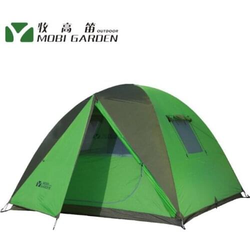 Mugao Di outdoor equipment mountaineering camping 4 people aluminum pole field more than three seasons tent holiday Star 140