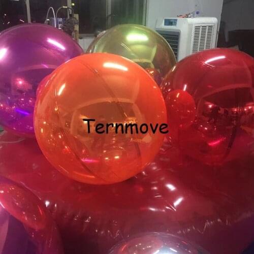 Inflatable wedding decoration balloon for Concert party exhibition events show Window decoration orange pvc beach ball