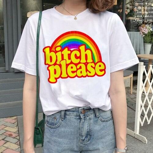Newest Rainbow Harajuku Funny Catoon T Shirt Women Ullzang Kawaii Unicorn T-shirt 90s Korean Style Tshirt Graphic Top Tee Female