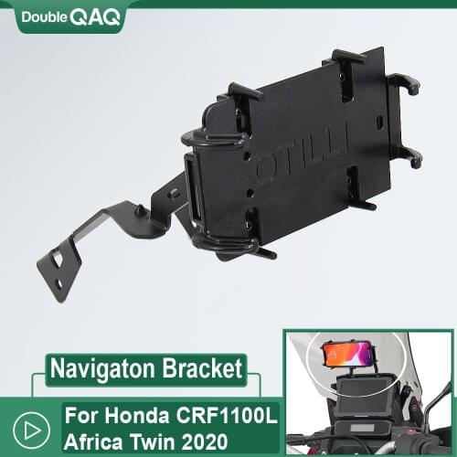 NEW Motorcycle Accessories For HONDA CRF1100L Africa Twin CRF 1100 L 2020 Bracket GPS Board Bracket Mobile Phone Holder USB