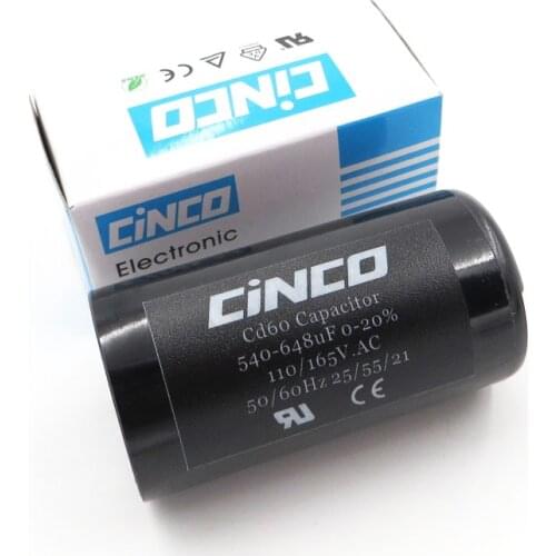 540-648uF 110V 125V 165V CD60 Motor Start Capacitors Motor Starting 540-648 mfd uf mf Compressor HVAC Electrolytic 110VAC 125VAC
