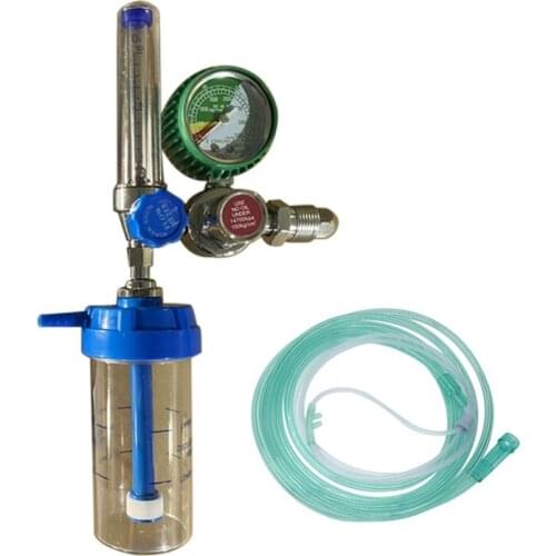 Oxygen Pressure Reducer Oxygen Pressure Regulator Inhalator G5/8 Inch Reducing Valve Flow Meter Buoy Type Absorber