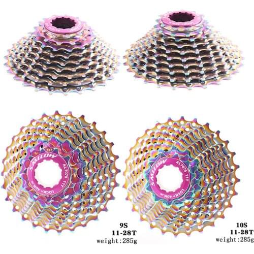 9/10 Speed Rainbow Ultralight Freewheel 11-28T Road Bike Cassette Flywheel Bicycles Freewheel Upgrade Replacement dropshipping