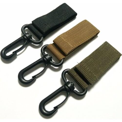 Outdoor Tactics nylon Ribbon Buckle Hanging Military Fans Multi - function Key Chain Hook Tactical Accessories Belt Fast Hanging