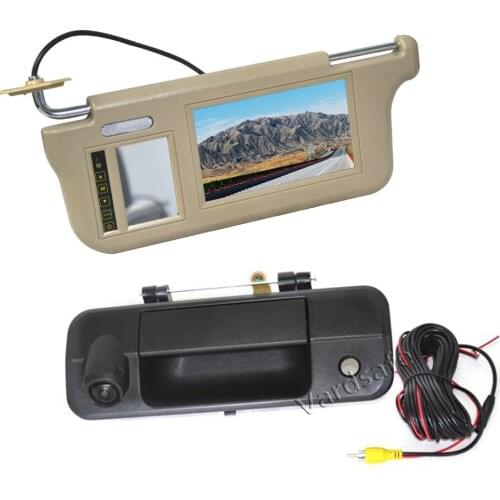 Vardsafe VS435V Driver Side Sun Visor Rear View Mirror Monitor & Reverse Camera for Toyota Tundra