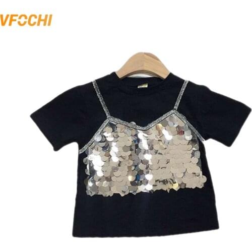 Футболки с коротким рукавом для девочек VFOCHI China At AliExpress