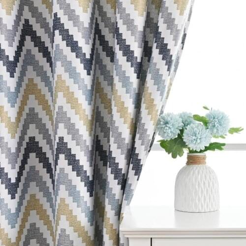 Polyester Pretty Window Ring Top Curtain Vertical Blind Shading Curtain Natural Sag for Bathroom