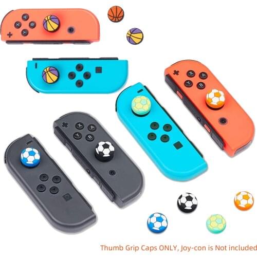 Basketball football Thumb Stick Grip Cap Joystick Protective Cover for Nintend Switch NS Lite Joy-con Controller Thumbstick Case
