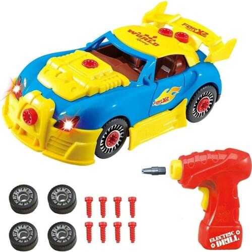 1pc DIY Assembly Model Racing Car Kit Toys Kids Drill Screws Toys Build Your Own Toy Kit For Boys And Girls Toy Vehicles #TC