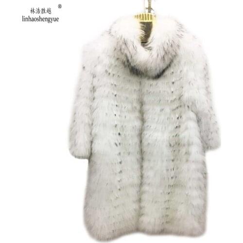 2014Raccoon floating gold color white long sleeved real fur coat