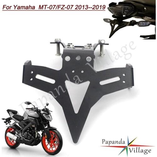 Motorcycle Accessories Rear Fender Eliminator For Yamaha FZ 07 MT 07 2013-2019 Tail Tidy License Plate Light Holder Bracket Kit