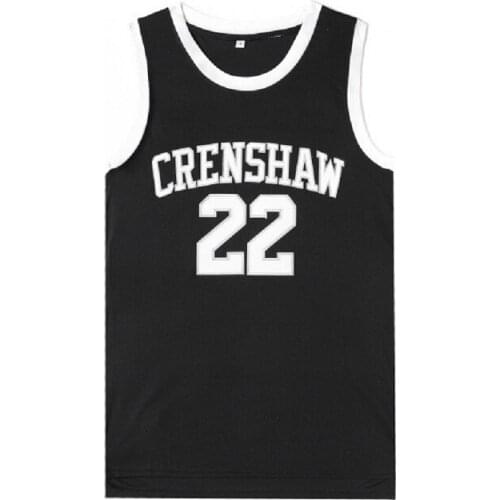 BG basketball jerseys CRENSHAW 22 McCALL jersey Embroidery sewing Outdoor sportswear Hip-hop culture movie blue black summer
