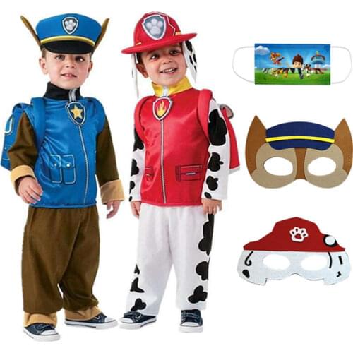 Patrol Costume Kids Boys Girls Birthday Purim Marshall Chase Skye Cosplay Costumes