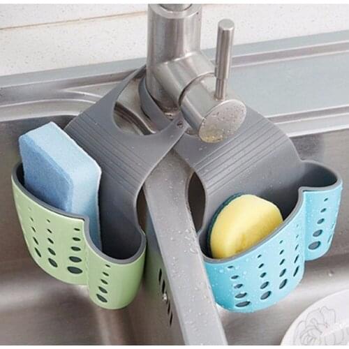 Home Portable Suction Cup Sink Shelf Soap Sponge Drain Rack for Kitchen Hanging Drain Basket Bag Bath Sucker Storage Tools