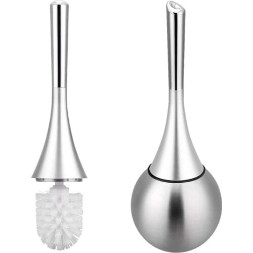 Ball Shape Head Long Handle Toilet Brush Holder Base Set ершик для унитаза Bathroom WC Cleaning Brush Accessories