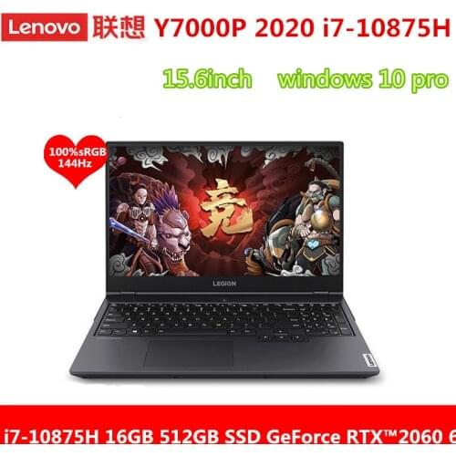 Lenovo Gaming Laptop Legion Y7000P With Intel Core I7-10870H NVIDIA GeForce RTX2060 graphics card 16G 512G/1TB 15.6-inch Backlit
