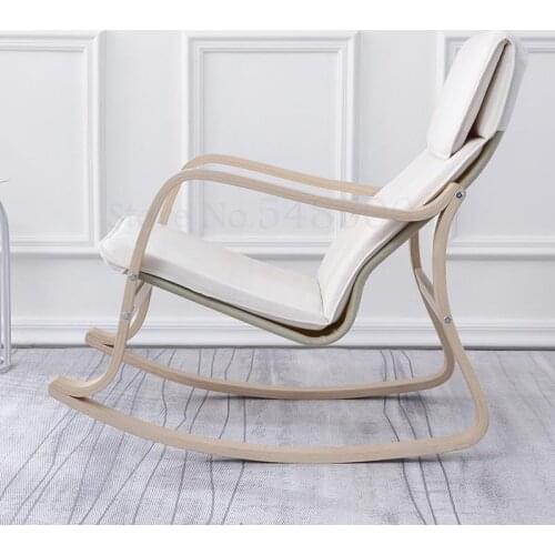 Modern Minimalist Balcony Lazy With The Same Poang Rocking Chair Recliner Home Nordic Adult Rocking Chair