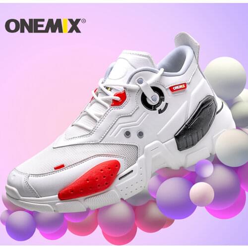 ONEMIX unisex Sneakers Leather Running Shoes Outdoor Walking Mens Shoes Sports Fashion Professional Trainers Sneaker Shoes