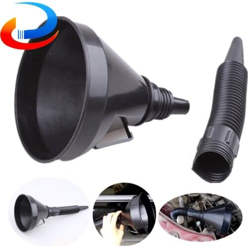 Oiler filter funnel Car Repair car accessories With filter flexible tube safety emergency Tool Oil filling Equipment travel