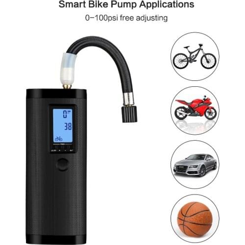 Mini Multi-Function Air Pump For Ball Car Bike Tires Portable Air Compressor Rechargeable Electric Air Inflator Intelligent Tool