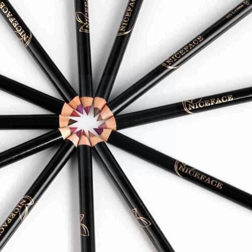 New 12 Colors Lip Liner Pencil Long Lasting Nature Easy To Wear Cosmetic Silky Line Contour Lips Makeup Tools Pen Lipliner Z1X2