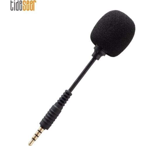 Portable Mini 3.5mm Jack Flexible Capacitance Microphone Flexural Bendable Mic for Mobile Phone PC Laptop Notebook