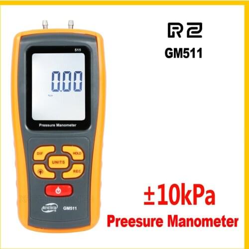 RZ NEW Digital Pressure Gauge Price with manometer gauge Measuring range 0~10kPa GM511