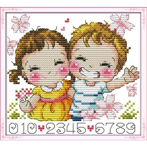 Happy every day (2) cross stitch kit cartoon 11ct count print canvas stitches embroidery DIY handmade needlework plus