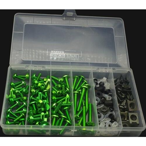 Universal Motorcycle Full Fairing Screws Kit Body moto cover Bolts Nuts FOR honda dio af18 hayabusa 1999-2007 s1000rr fairing
