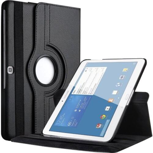 For Samsung Galaxy Tab 4 10.1 T530 T531 T535 SM-T530 / T531 360 Rotating Tab4 Tablet Case Bracket Smart Stand Flip Leather Cover