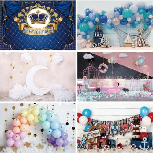 Yeele Balloon Theme Newborn Baby Shower Children Birthday Backdrop Vinyl Photography Background Photophone Photocall Prop
