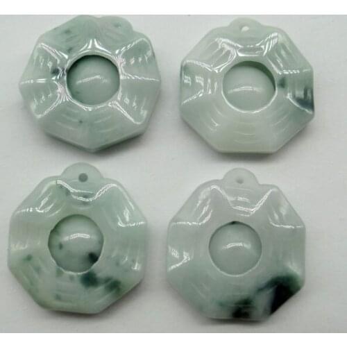 Natural Stone carving jades Quartz crystal Jades Gossip beads pendants for diy jewelry making Necklace Accessories 6pc