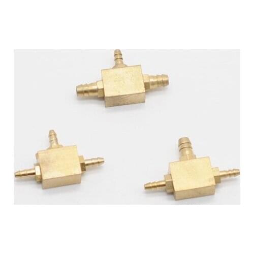 Dentist Lab Item Accessory 5*5*3mm/5*3*3mm/3*3*3mm Valve Copper Tee For Dentistry Clinic Item
